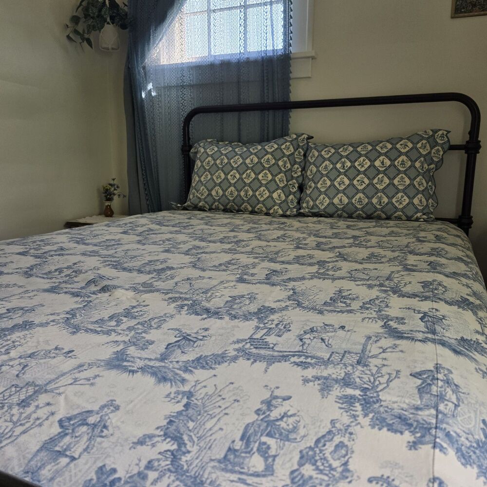 Jane Wilner FULL/QUEEN Duvet Cover Set 2 Shams "Ling" Concord Fab Neiman Marcus